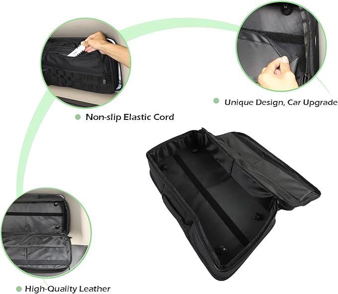 PIUGILH Car Trunk Right Window Storage Bag Fit for Hummer H3 2005-2009 Accessories, Car Trunk Storage Box Organizer Interior Accessories (Right Side)