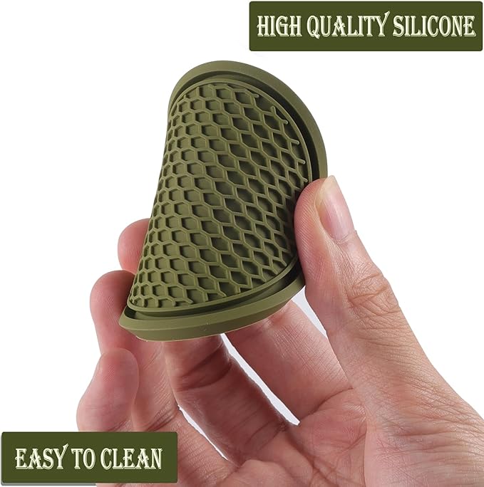 SINGARO Car Cup Coaster, 4PCS Universal Non-Slip Cup Holders Embedded in Ornaments Coaster, Car Interior Accessories, Olive Green