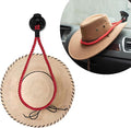 Ziciner Cowboy Hat Mounts for Your Vehicle, Hat Mounts with Suction Cup, Hat Holder Rack to Keeps Your Hat Securely On The Dash, Universal Interior Accessories for Trucks, SUVs, Cars (Red)