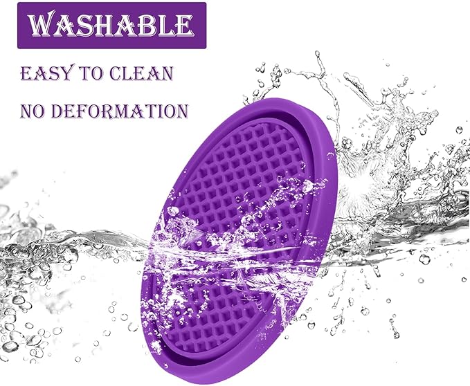 SINGARO Car Cup Coaster, 4PCS Universal Non-Slip Cup Holders Embedded in Ornaments Coaster, Car Interior Accessories, Purple