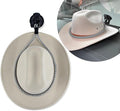 Ziciner Cowboy Hat Mounts for Your Vehicle, Hat Mounts with Suction Cup, Hat Holder Rack to Keeps Your Hat Securely On The Dash, Auto Universal Interior Accessories for Trucks, SUVs, Cars (Gray)