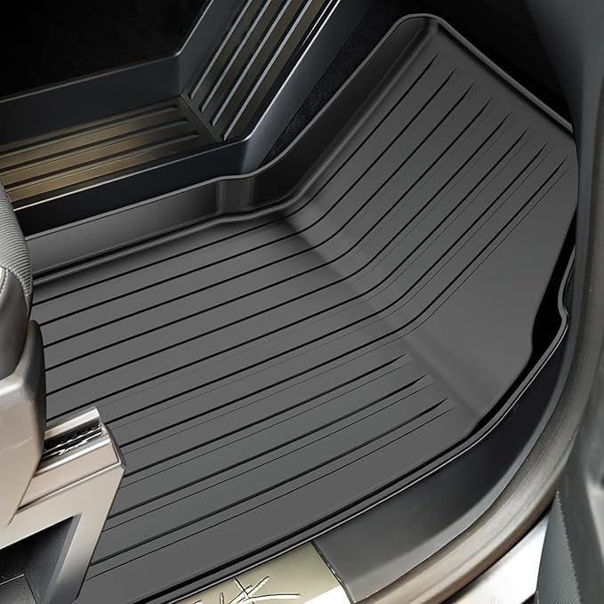 All-Weather TPE Floor Mats 6PCS -Compatible with Cybertruck 2024-2026, Full Coverage Cargo Liner & Frunk Mat Heavy-Duty Anti-Slip Interior Accessories