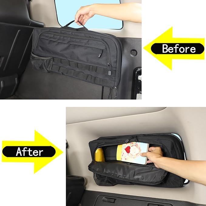 PIUGILH Car Trunk Right Window Storage Bag Fit for Hummer H3 2005-2009 Accessories, Car Trunk Storage Box Organizer Interior Accessories (Right Side)