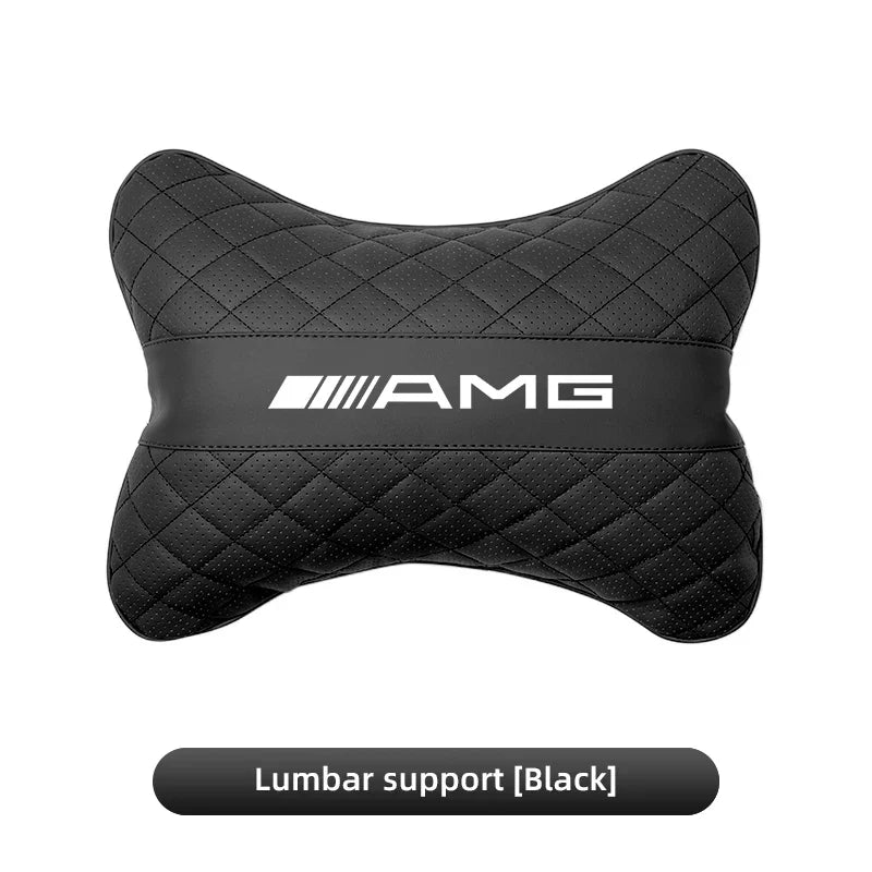 Car Seat Head Support Cushion Lumbar Pillow Interior Accessories For Mercedes Benz AMG Smart W205 C300 W203 W206 W108 W124 W126