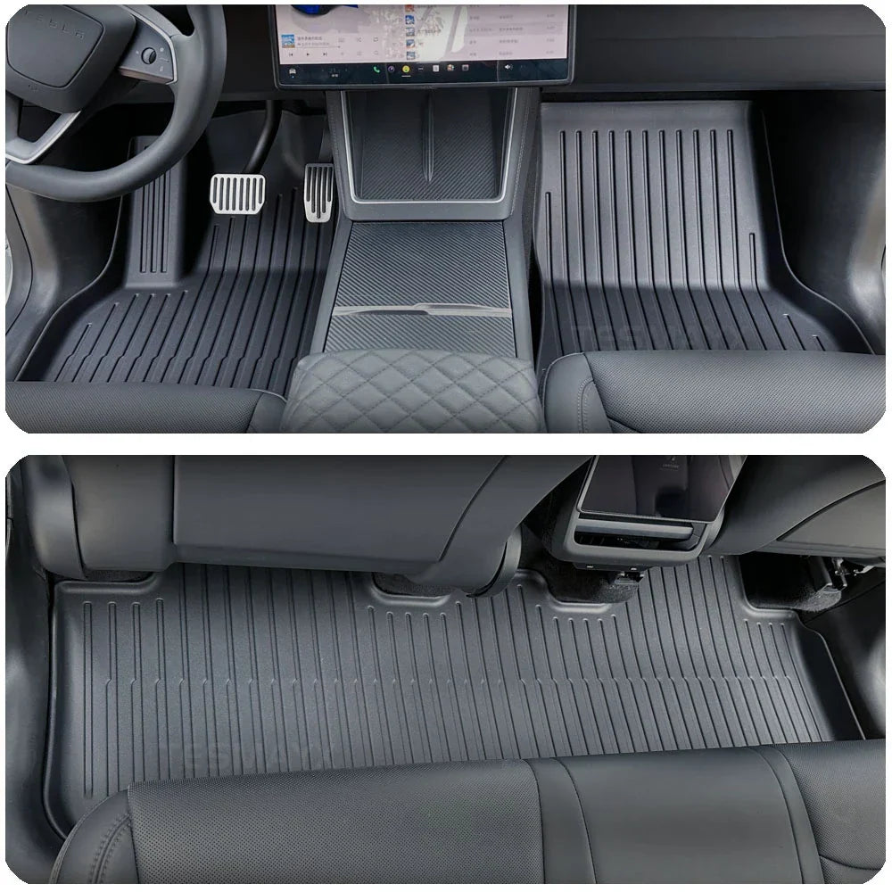 for Tesla Model Y Juniper 2025 2026 Car Floor Mats Cargo Liner Trunk Mats Backrest Kick Pads Protection Car Interior Accessories