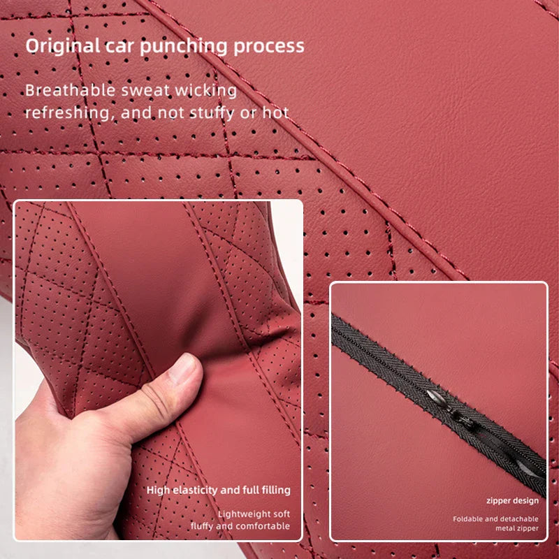 Car Seat Head Support Cushion Lumbar Pillow Interior Accessories For Mercedes Benz AMG Smart W205 C300 W203 W206 W108 W124 W126