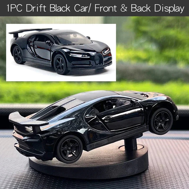 Drift Car Dashboard Toy Model – Swing Turning Sports Car Ornament, Fun Dashboard Decoration for Men & Car Interior Accessories