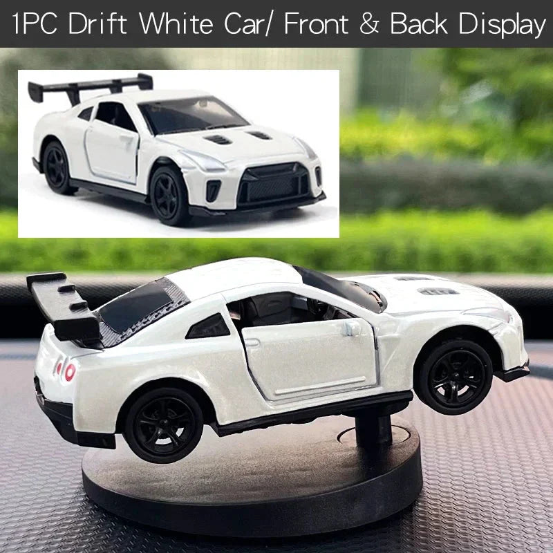 Drift Car Dashboard Toy Model – Swing Turning Sports Car Ornament, Fun Dashboard Decoration for Men & Car Interior Accessories