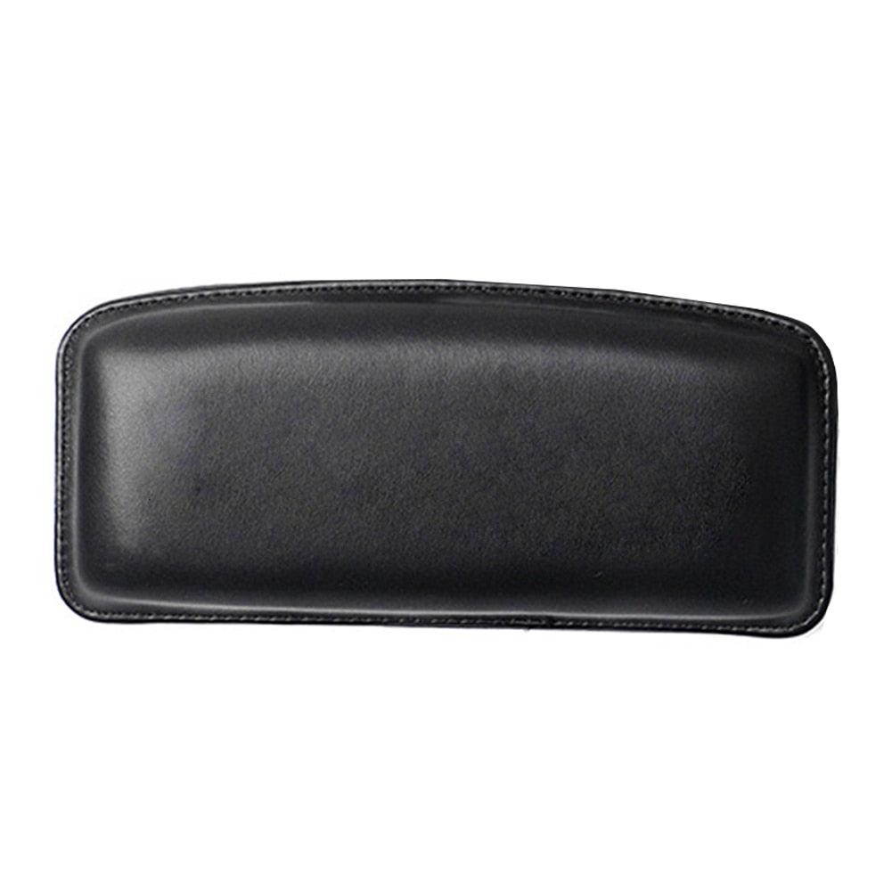 Leather Knee Pad for Car Interior Pillow Comfortable Leather Auto Center Console Knee Cushion Soft Pad Elastic Cushion Memory Foam Thigh Support Comfort Elastic Pillow Car Interior Accessories Universal Thigh Support Accessories 18X8.2cm