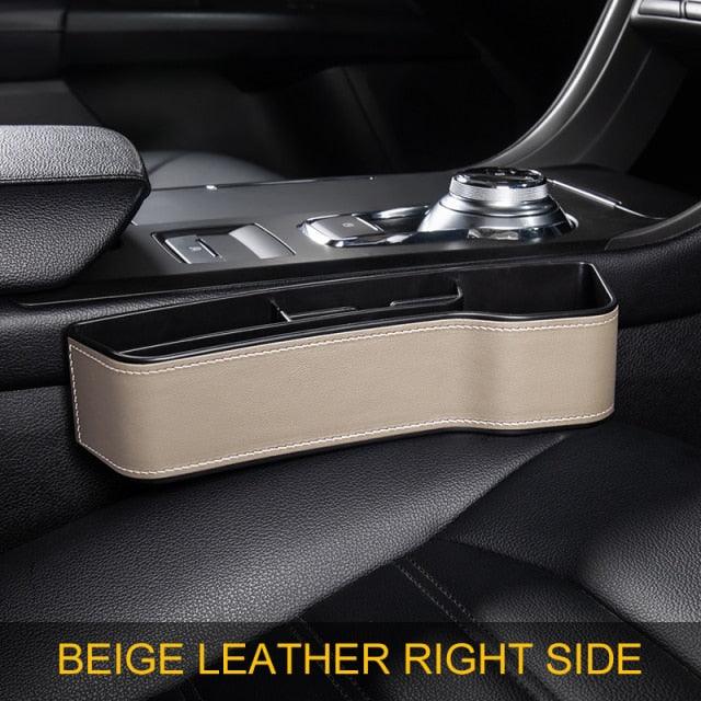 Universal Fit Storage Pockets Adjust Car Seat Gap Organizer PU Leather Car Storage Organizer Car Interior Accessories Universal High Capacity Non-Slip Car Front Seat Crevice Storage Box Organizer Storage Box for Car