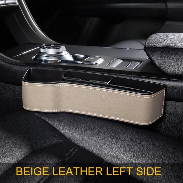Universal Fit Storage Pockets Adjust Car Seat Gap Organizer PU Leather Car Storage Organizer Car Interior Accessories Universal High Capacity Non-Slip Car Front Seat Crevice Storage Box Organizer Storage Box for Car